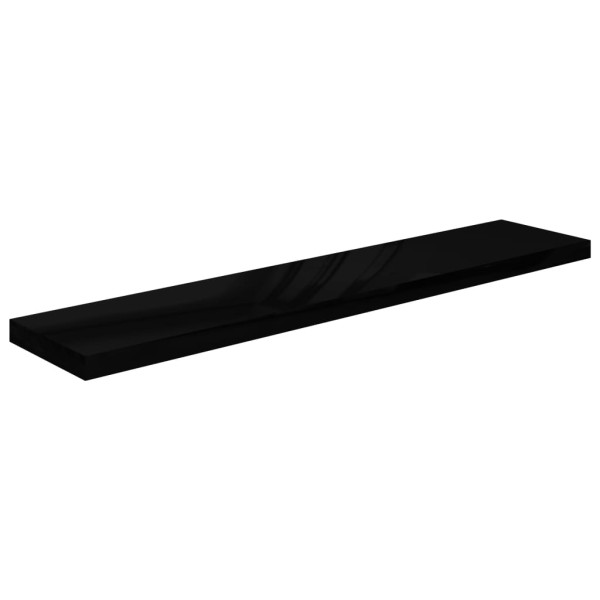 Półka ścienna Czarny 120 x 23.5 x 3.8 cm MDF vidaXL