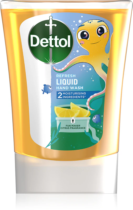 Refil para Dispensador de Sabonete Sem Toque Dettol Soft on Skin Kids Fun Maker