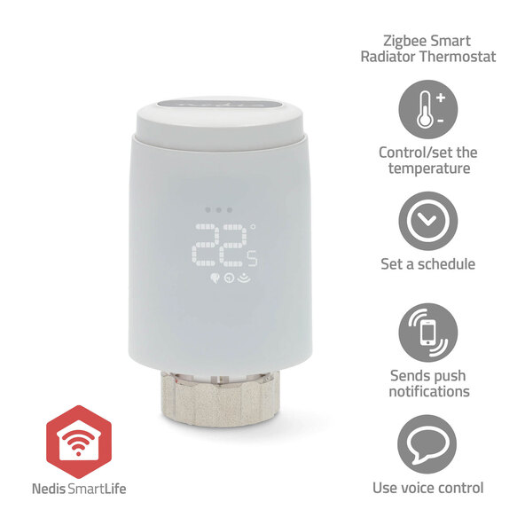 Termostat pro radiátor ZBHTR20WT, Zigbee 3.0, SmartLife