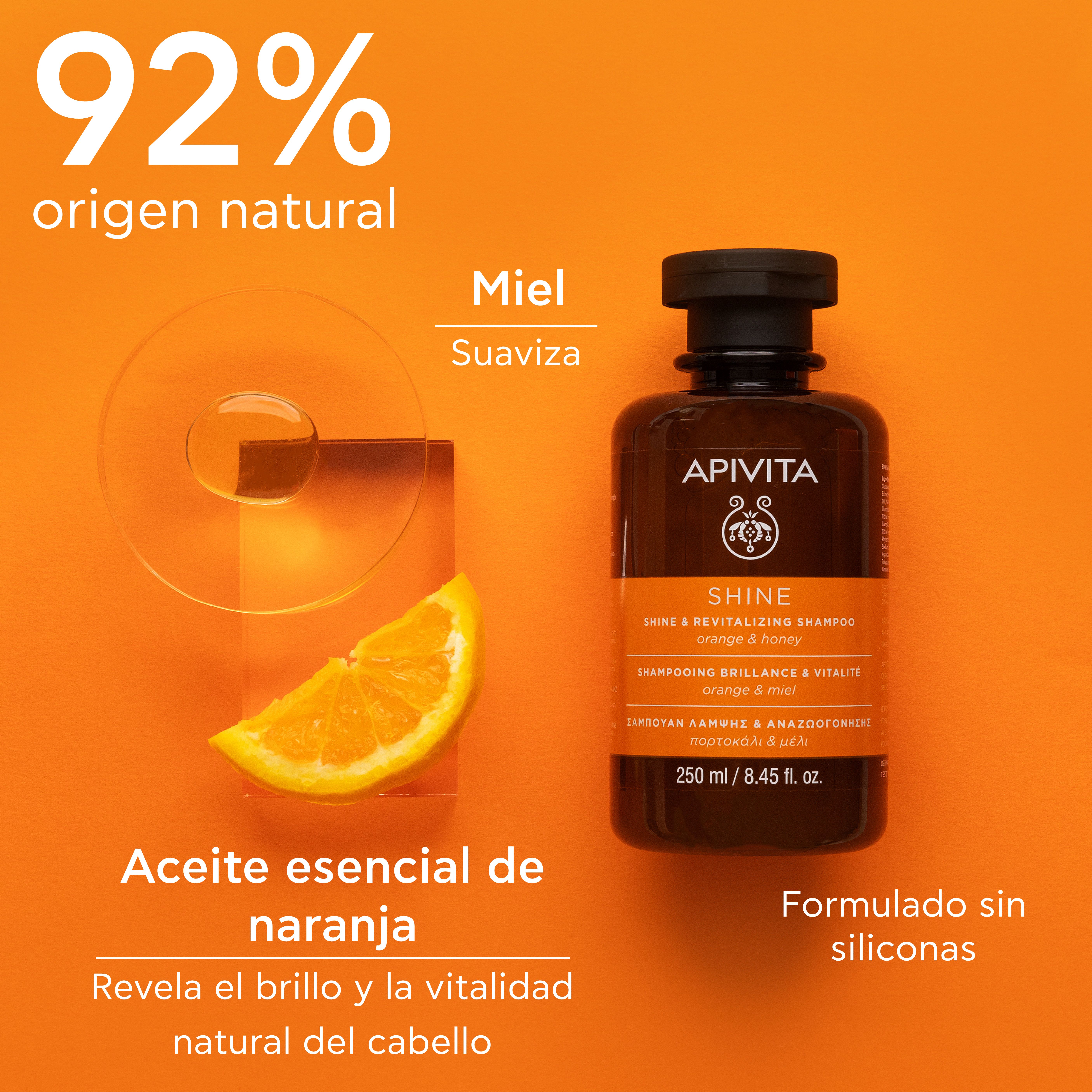 Šampon za sijaj in vitalnost Pomaranča in med Lekarniški šamponi
