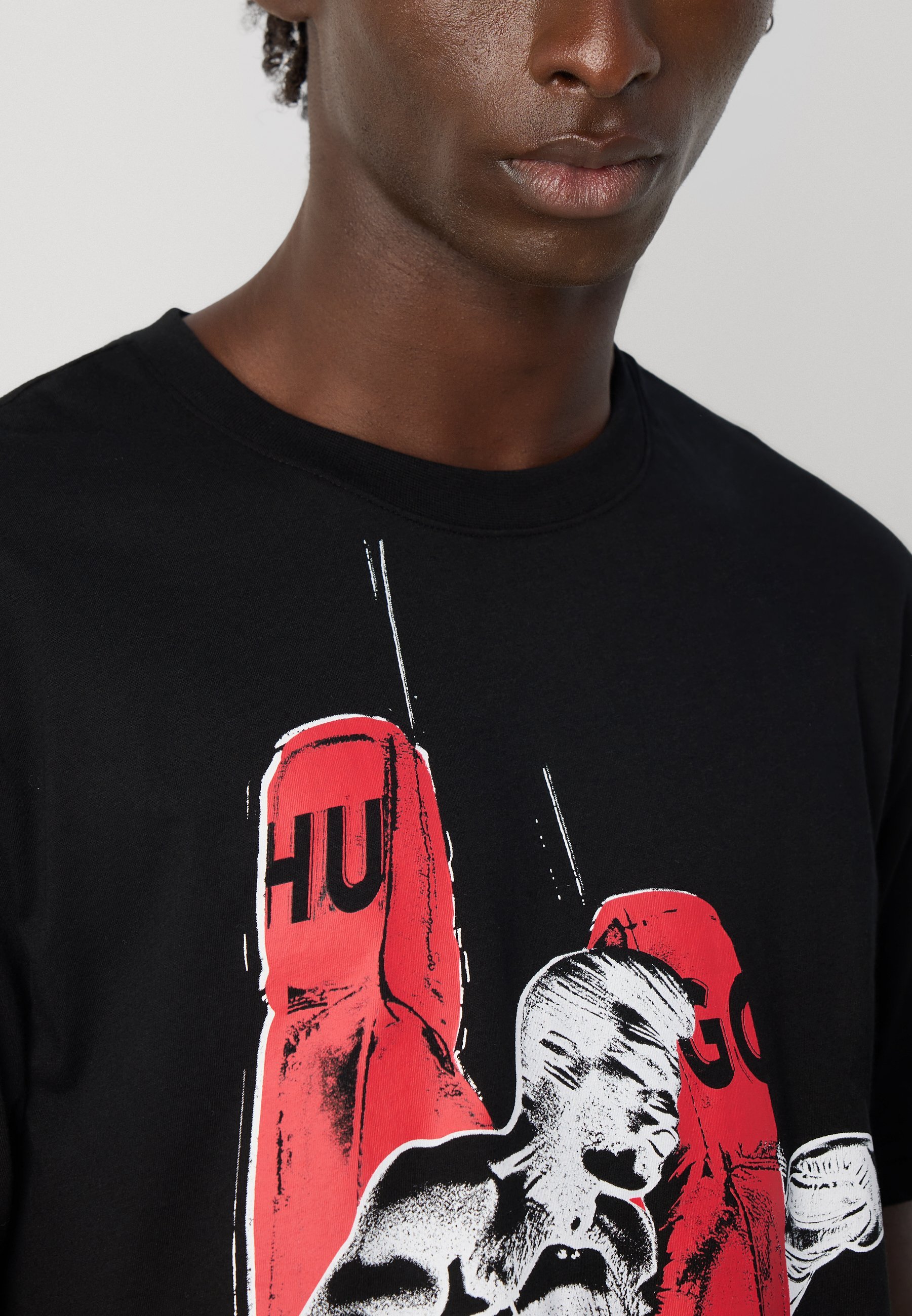 T-shirt imprimé HUGO DIBOXER - noir