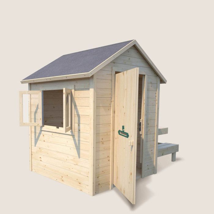 Cabane en bois avec table pique-nique TIANA