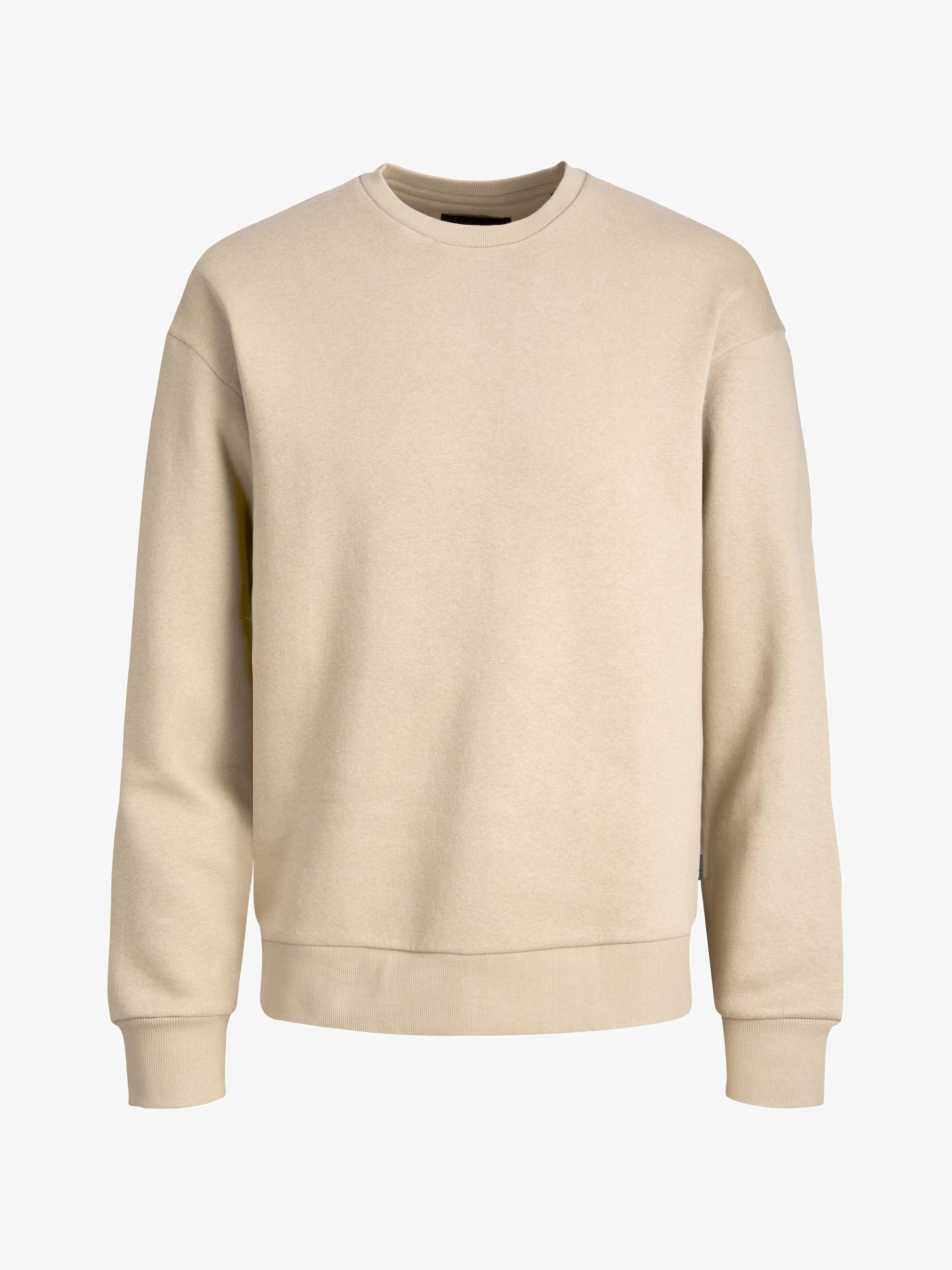 Jack & Jones JJESTAR CREW NECK - Sweatshirt - beige