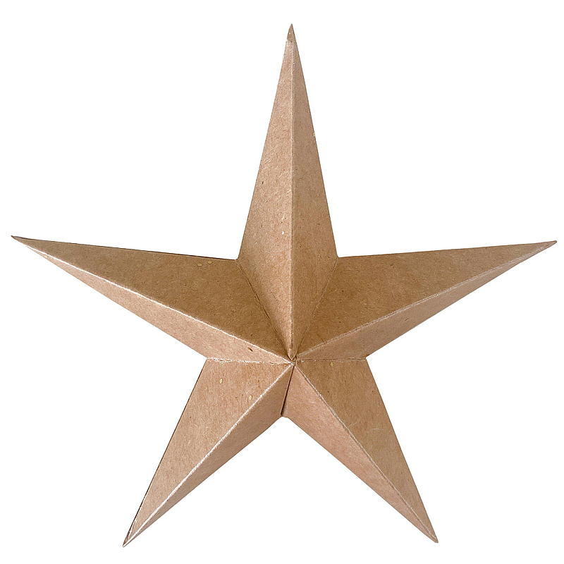 Home Papieren ster 15 cm naturel