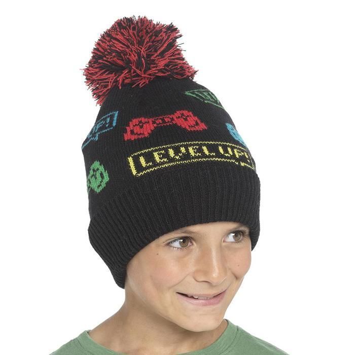 A2Z 4 Enfants Garçons Chapeaux Jeu Jacquard Bonnet à Pompon Chaud Hiver Décontracté Casquettes