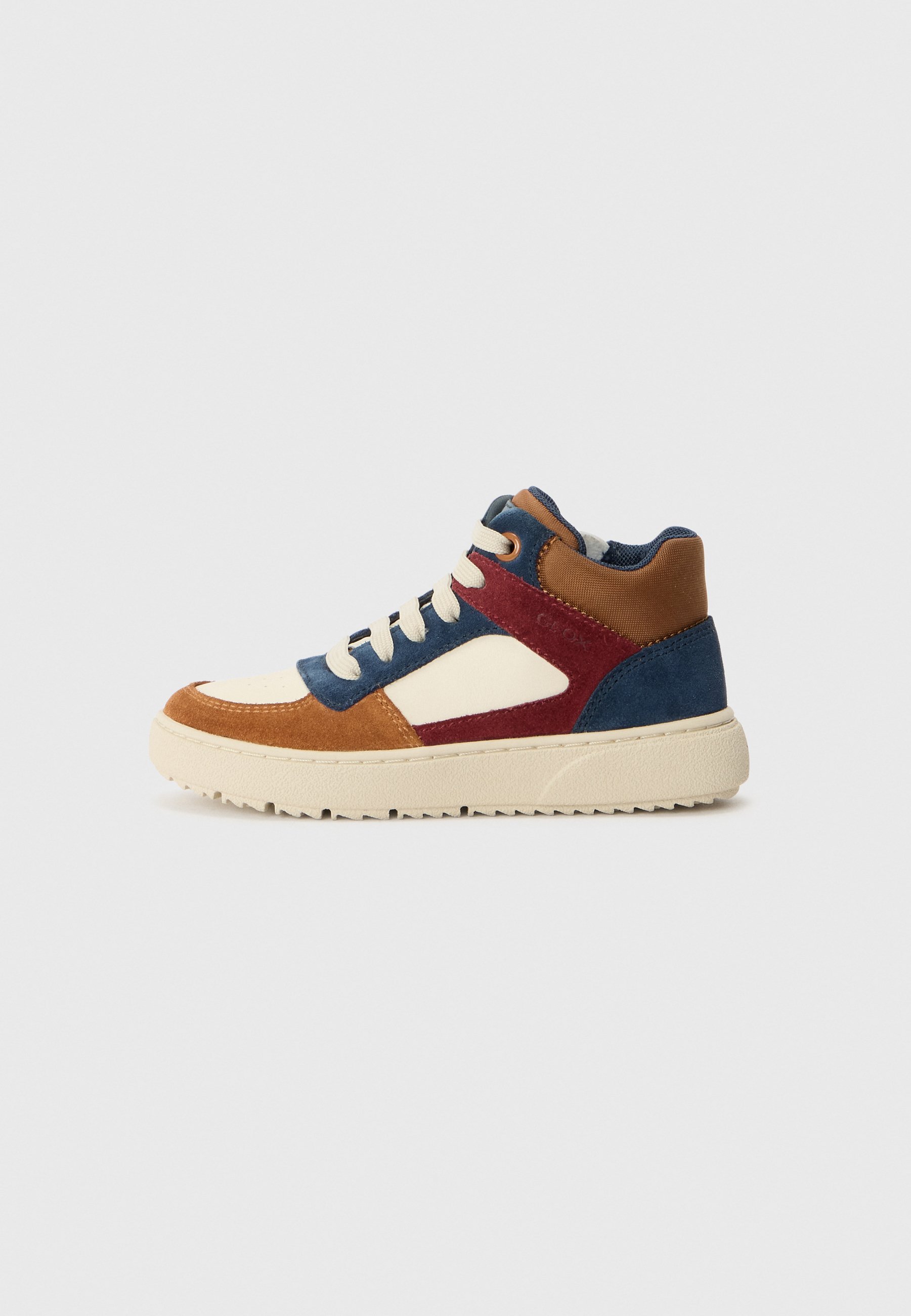 Geox THELEVEN BOY - Baskets - ivoire/marron
