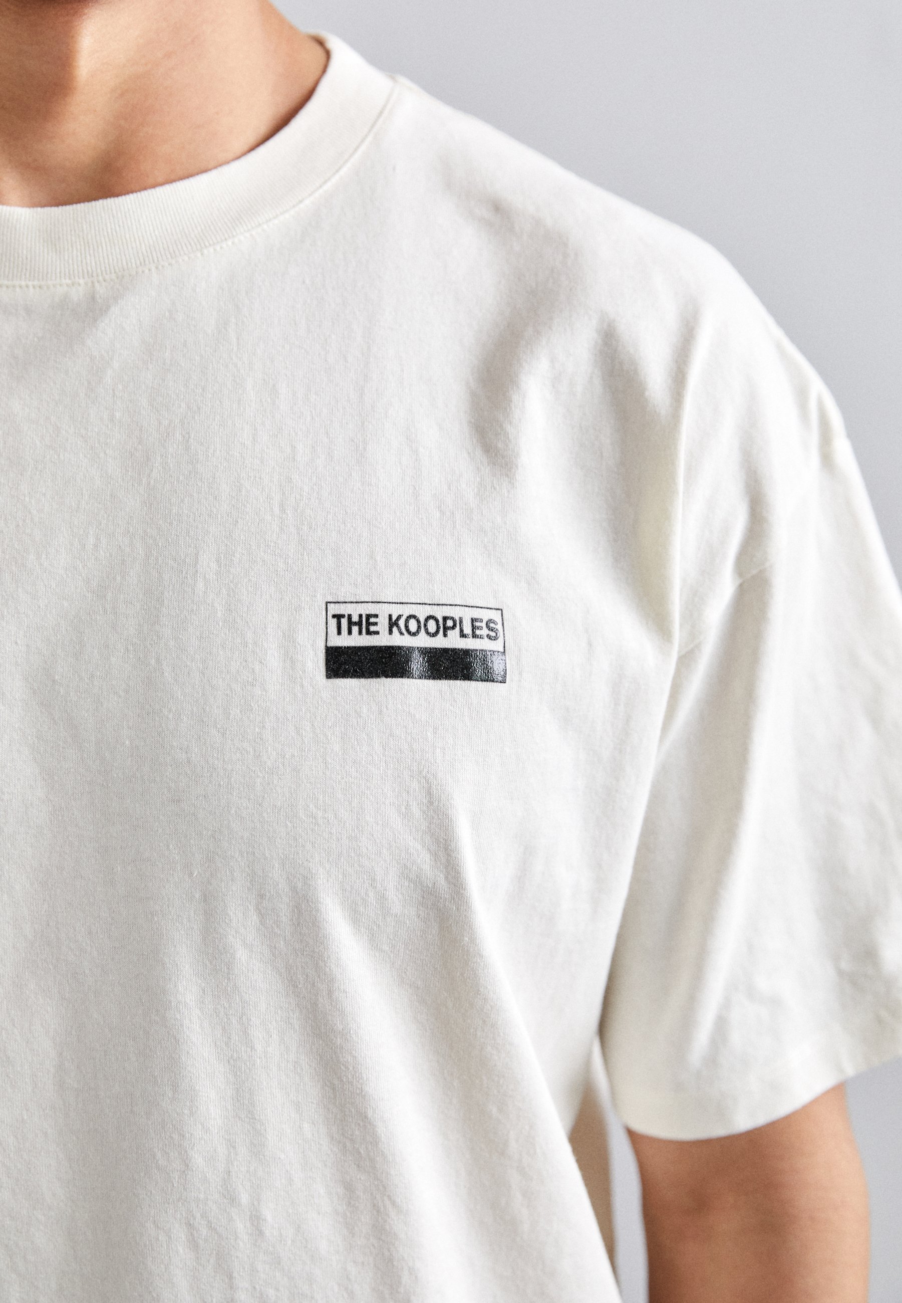 Koszulka z nadrukiem The Kooples - ecru