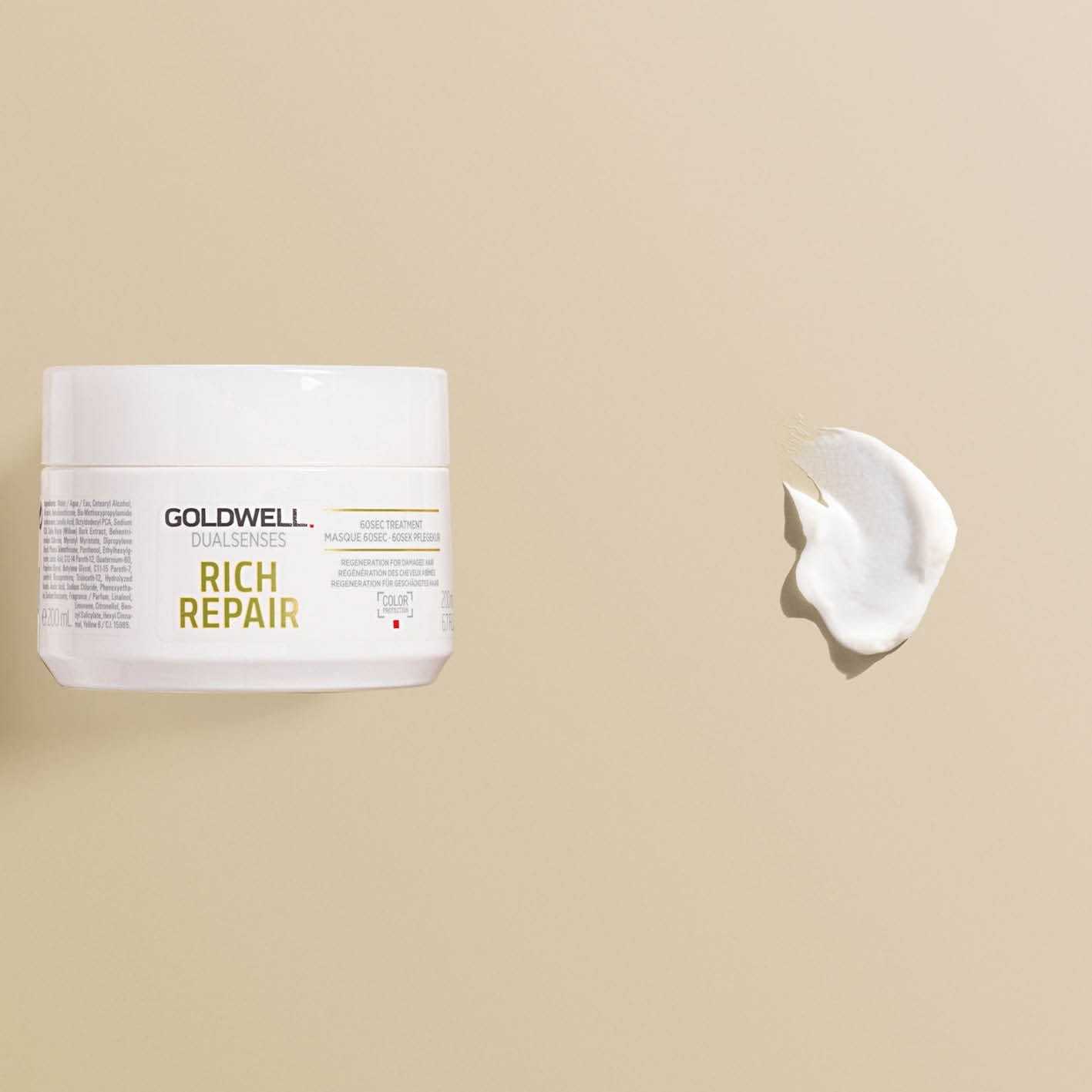 „Goldwell Dualsenses“ plaukų kaukė, 60 sekundžių trukmės procedūra, 200 ml