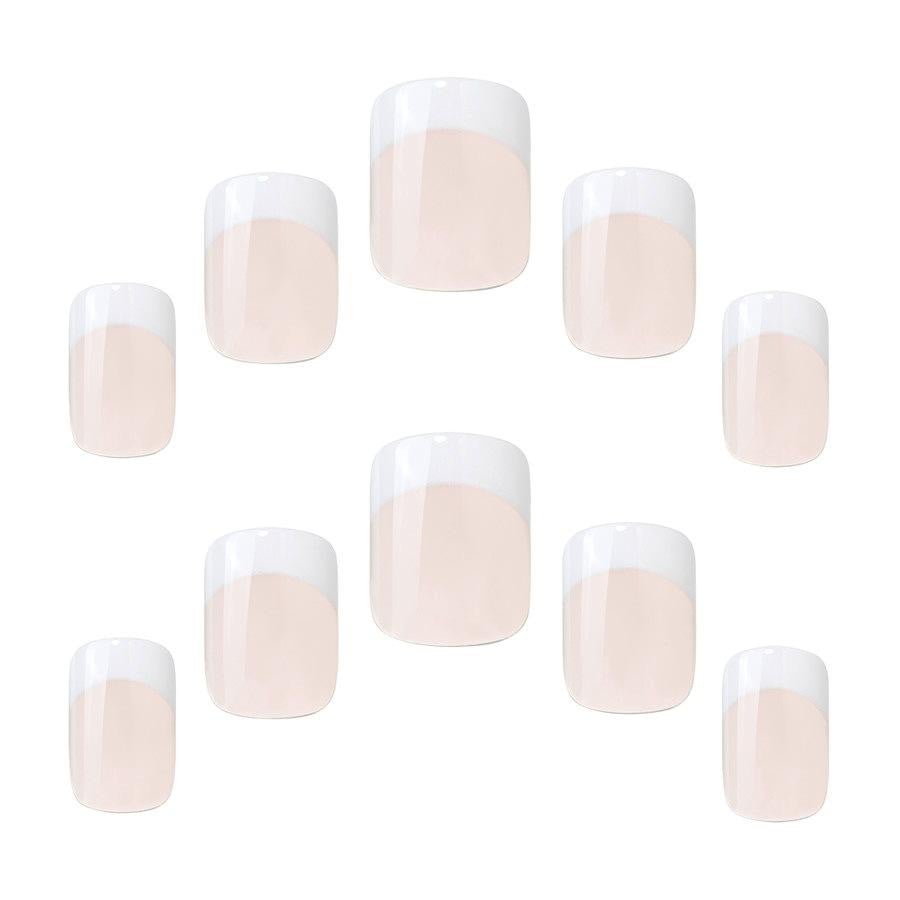 Uñas postizas Elegant Touch estilo francés 126 - 1 unidad
