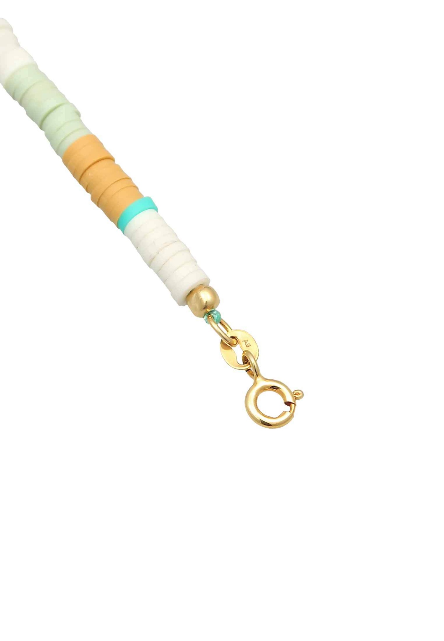 Elli Femmes Surfer Heishi perles coquillage en argent sterling 925