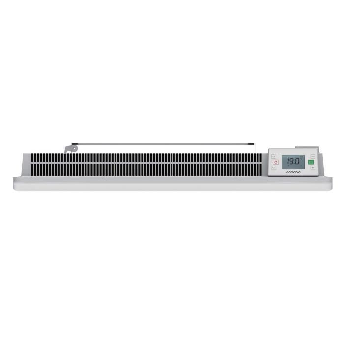 Radiador eléctrico fijo de inercia seca cerámica OCEANIC Rubis de 1500 W - Diseño curvo - Blanco - NF