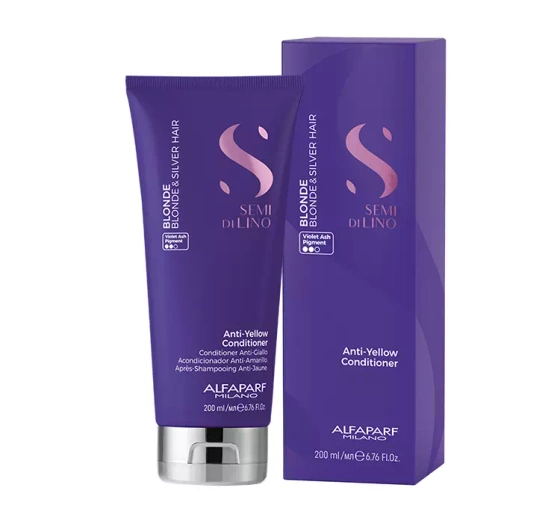 Alfaparf Milano Semi Di Lino Blonde odżywka do włosów blond i siwych 200 ml