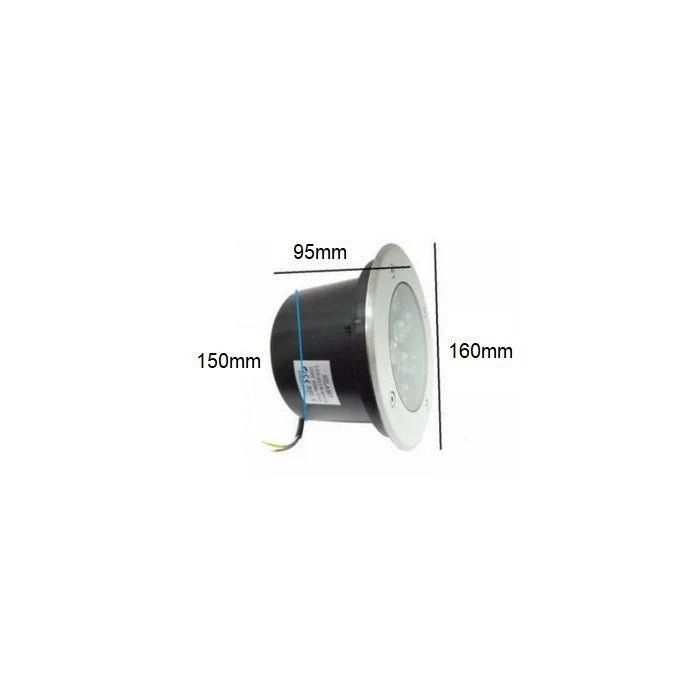 Inbouw LED-buitenspot IP65 220V Aarding 9W 60° - Neutraal wit 4000K - 5500K - SILAMP