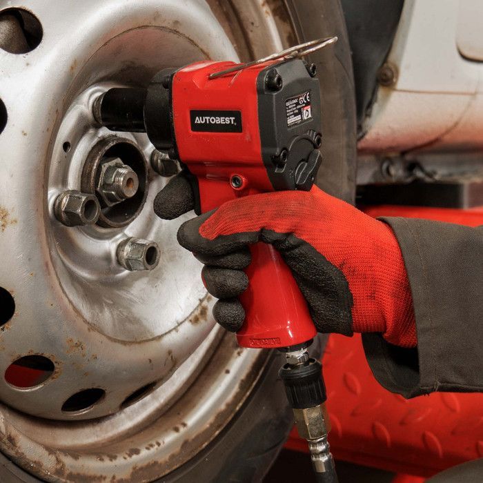 Ultra-compact pneumatic impact wrench, 610nm, 1/2