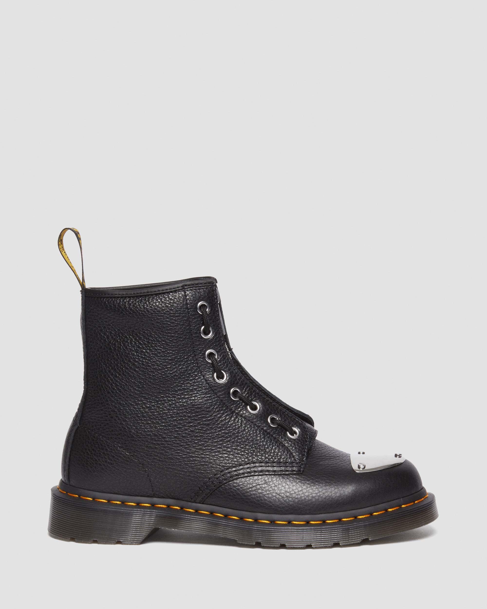 1460 Toe Plate Lunar Leather Jungle Zip Boots