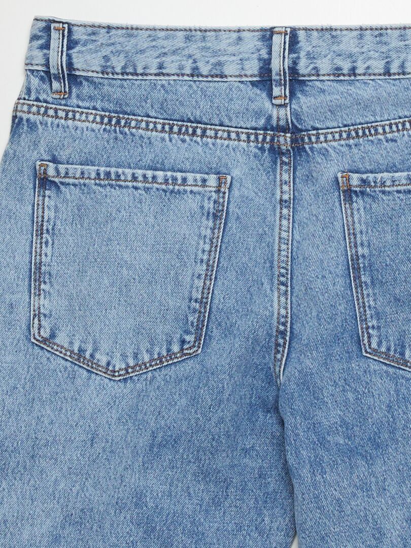 Calça jeans reta - AZUL