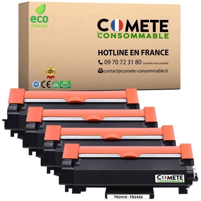TN2420 - 4 Toners Compatibles pour Brother TN-2420 - pour Toner Brother TN2420 HL-L2310D