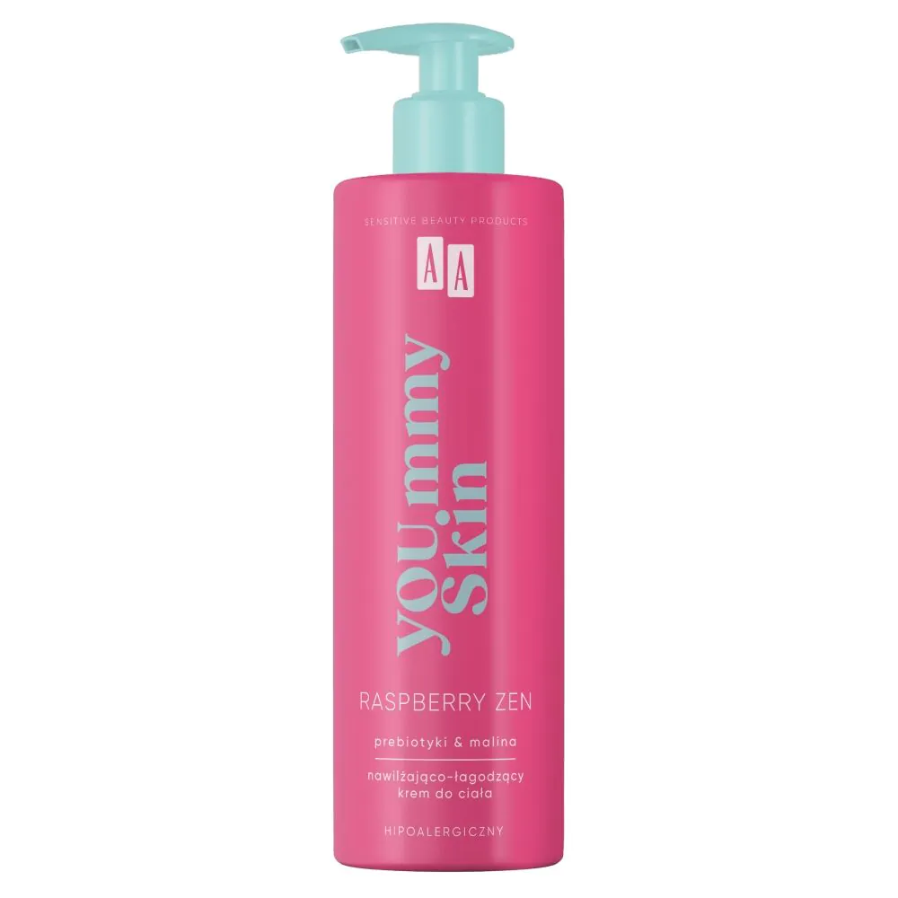 AA Yoummy Skin Nawilżająco łagodzący krem do ciała, Raspberry Zen