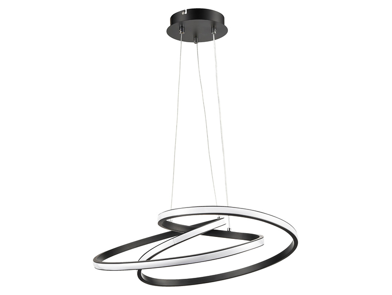 Lampa wisząca Premium Living Mofer LED metalowa czarna
