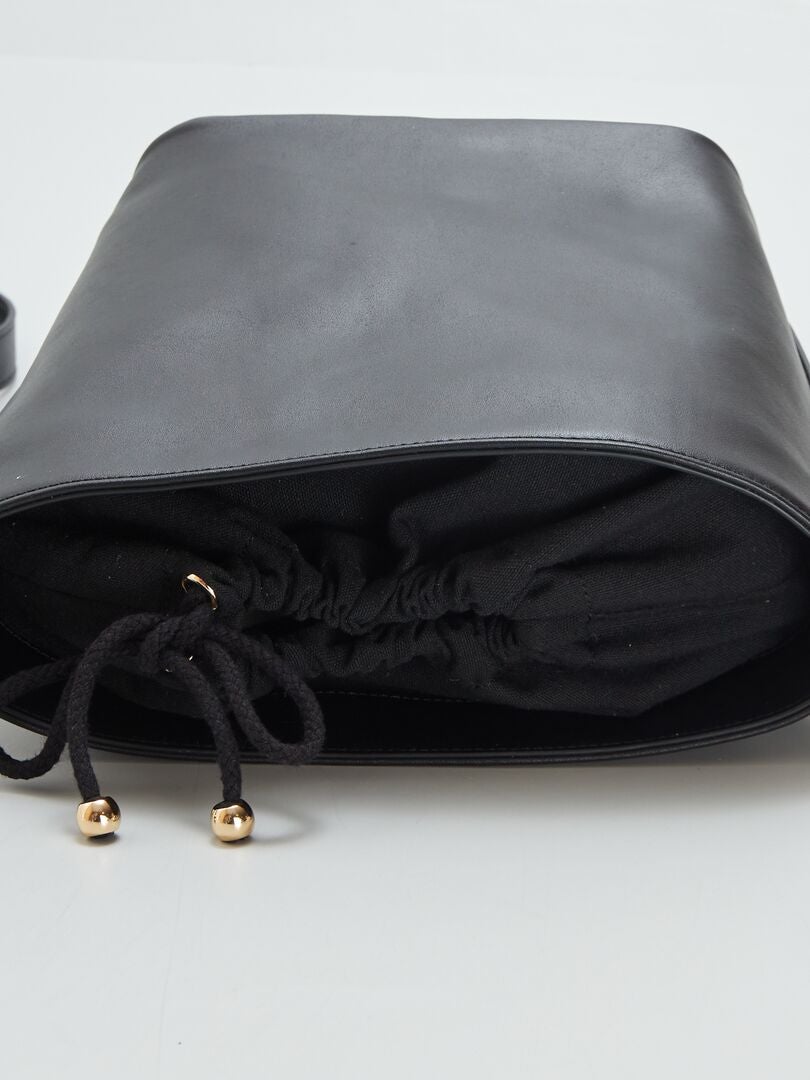 Tas in de stijl van een boodschappentas - ZWART