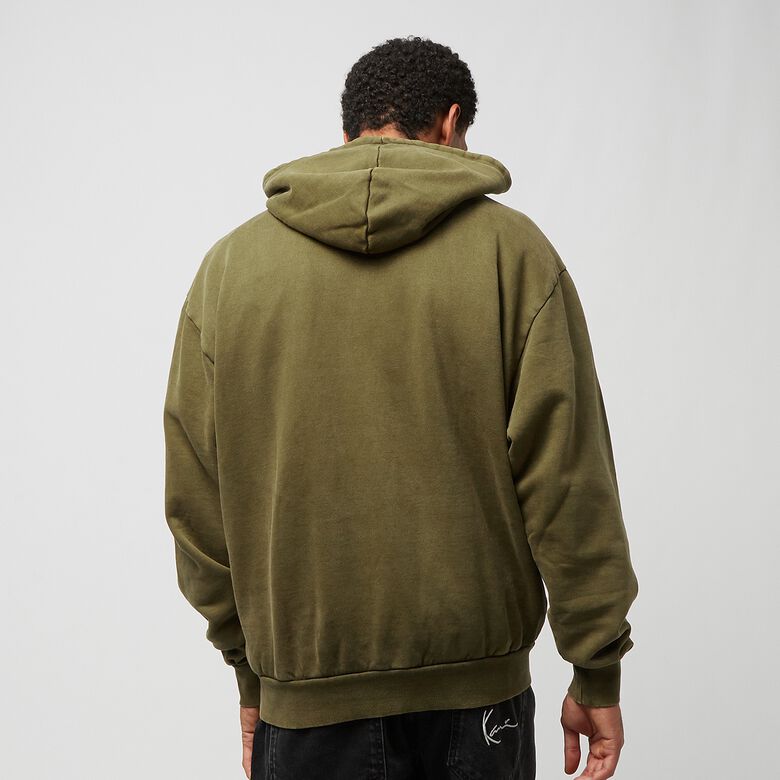 Kleiner, charakteristischer Oversize-Hoodie mit starkem Sweat-Einsatz und Waschung