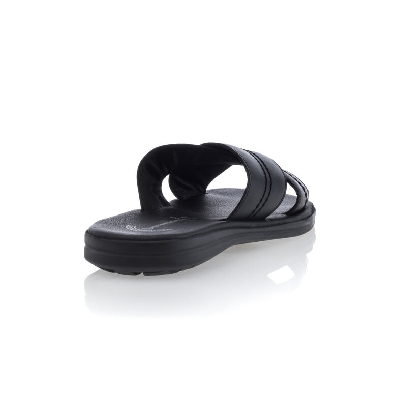  Svarta sandaler / skor med öppen tå för män