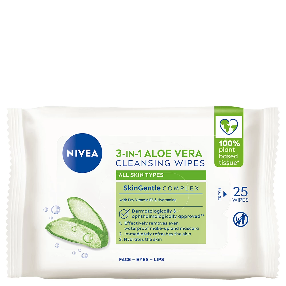 Șervețele demachiante Naturally Good 25 buc - NIVEA