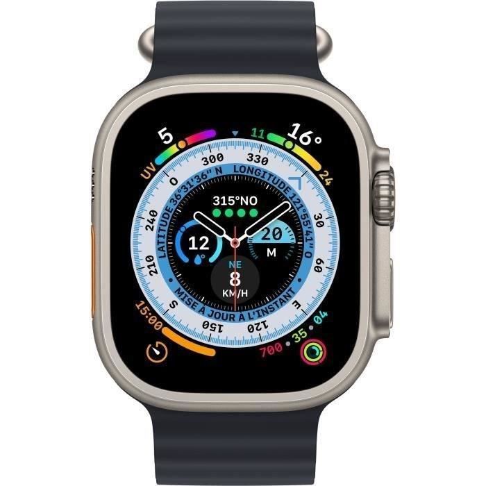 Apple Watch Ultra GPS + Cellular - 49 mm - Titanio - Cinturino Midnight Ocean (2022) - Ricondizionato - Condizioni eccellenti