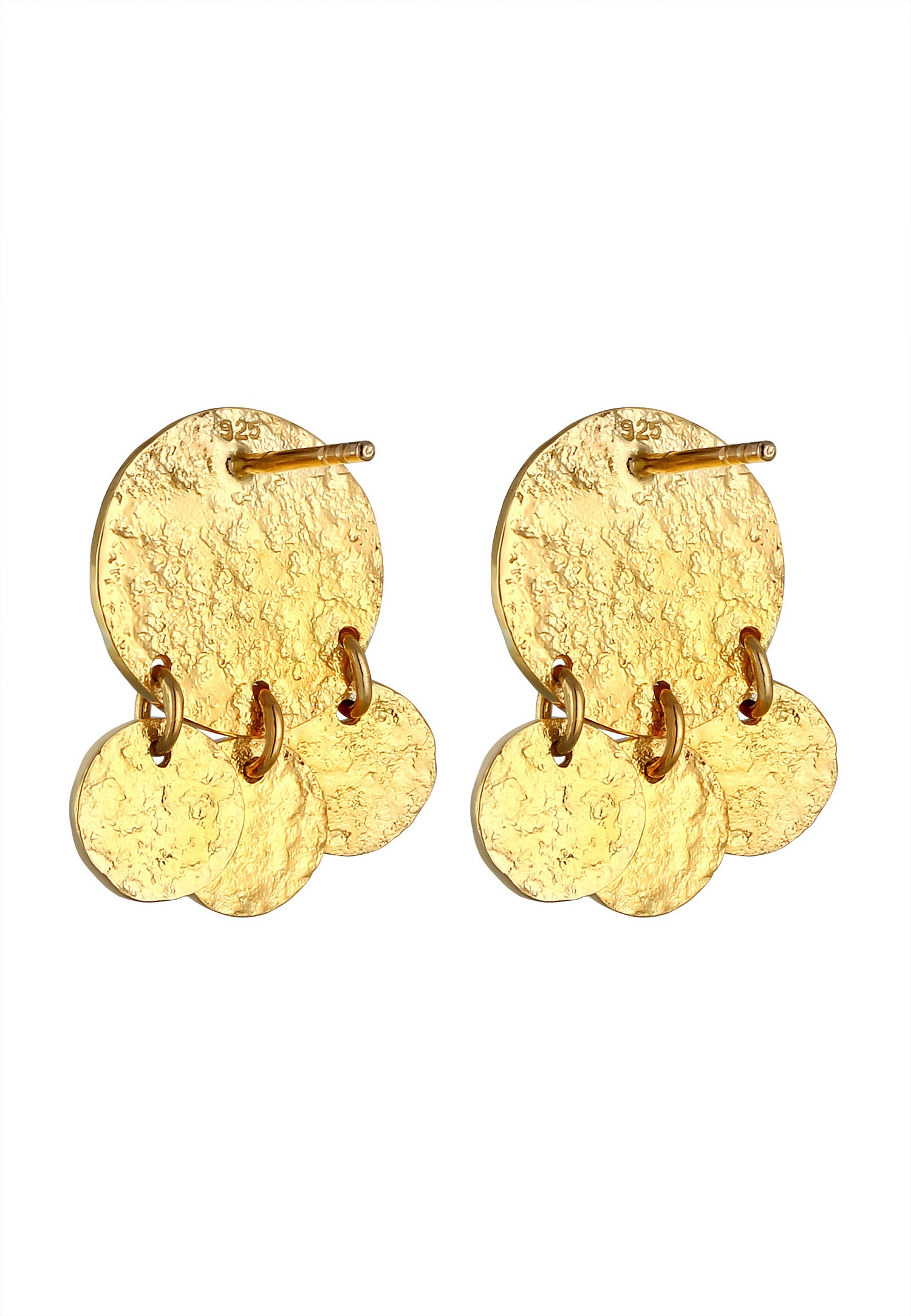 Elli Plaquettes Géo Boucles d'Oreille Femme - (925/1000) Argent
