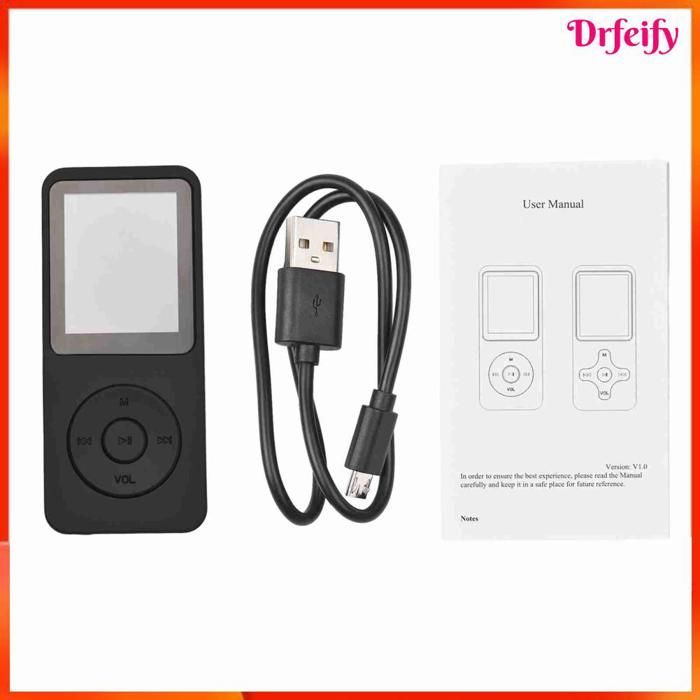 Lettore MP4 - AKOZON - MP3-01 - Schermo TFT da 1,77 pollici - 16 GB - Bluetooth 5.0