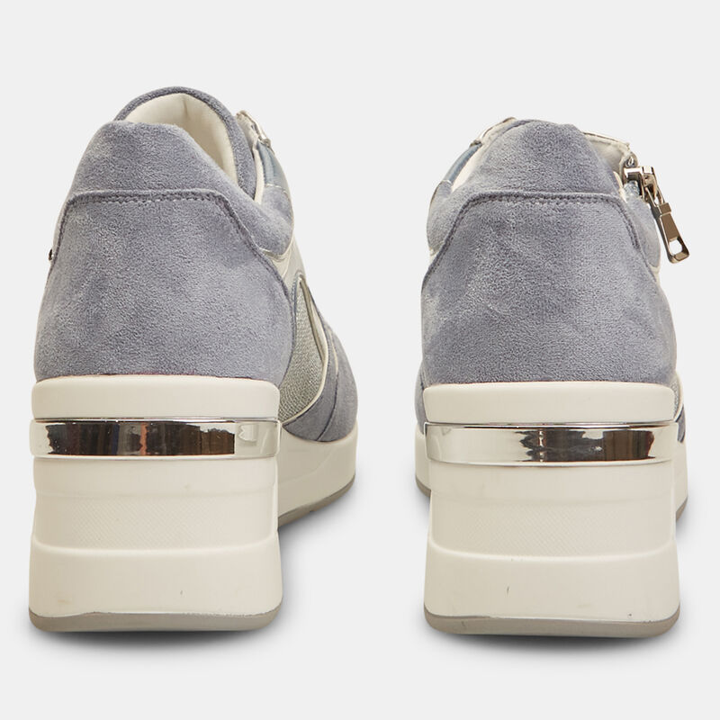 Damsneaker med platåsula och dragkedja