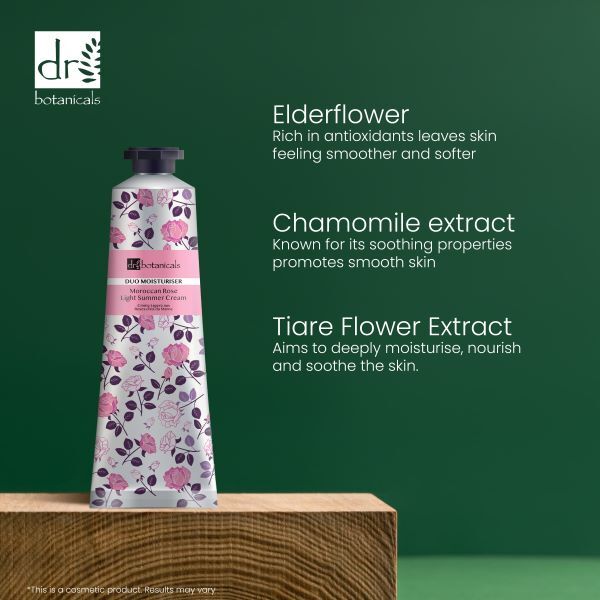 Dr. Botanicals marokkói rózsás könnyű nyári krém 50ml
