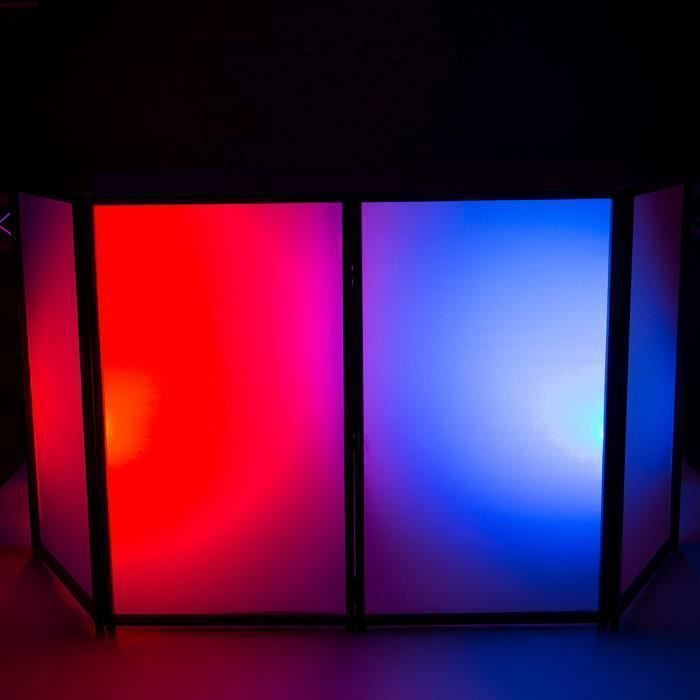 DJ FAÇADE WHITE + 2 PAR LED DMX PROJECTEURS idéal pour mettre en valeur votre MATOS SONO, PLATINES PIONEER CONTRÔLEUR PC, PA DJ MIX
