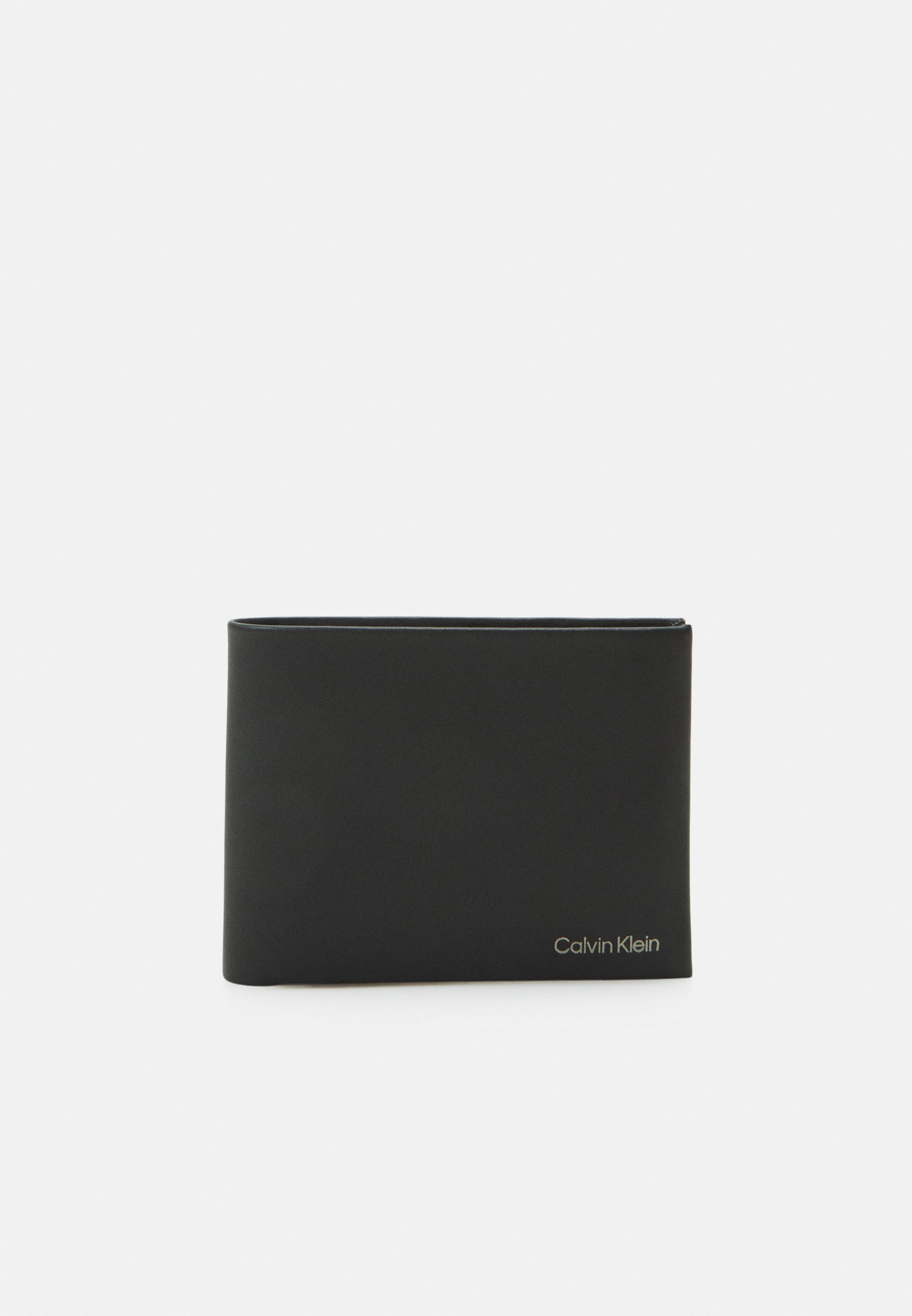 Calvin Klein CONCISE TRIFOLD UNISEX - Portemonnee - zwart