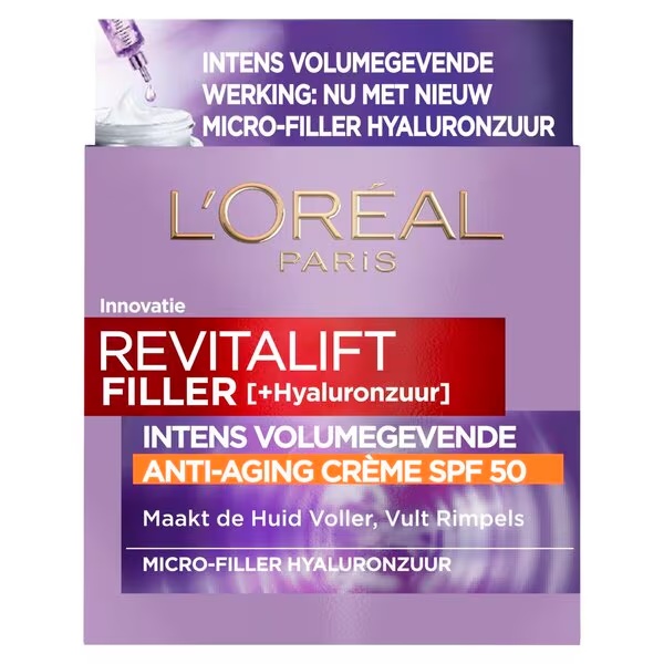 L'Oréal Paris Revitalift Filler SPF50 dnevna krema proti staranju<br>50 ml - za normalno in zrelo kožo