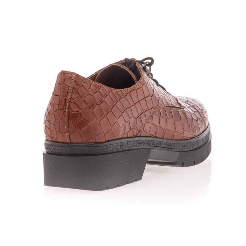 Bruine veterschoenen voor dames / Derbyschoenen