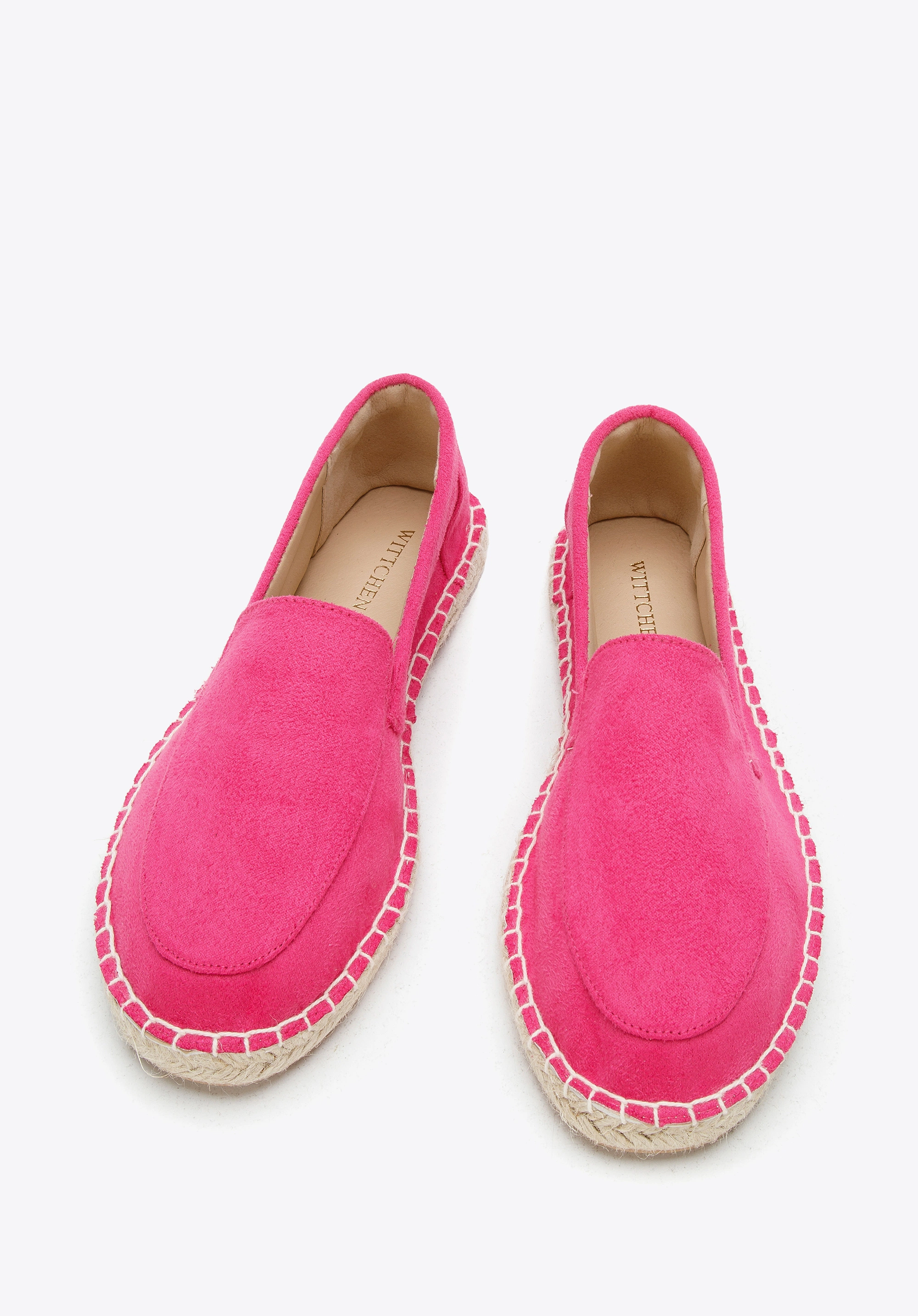 Damskie espadryle z ekozamszu różowe