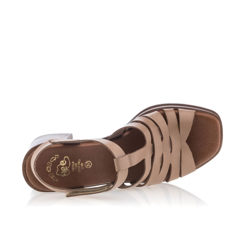 Beige Damen-Sandalen / Zehenfreie Schuhe
