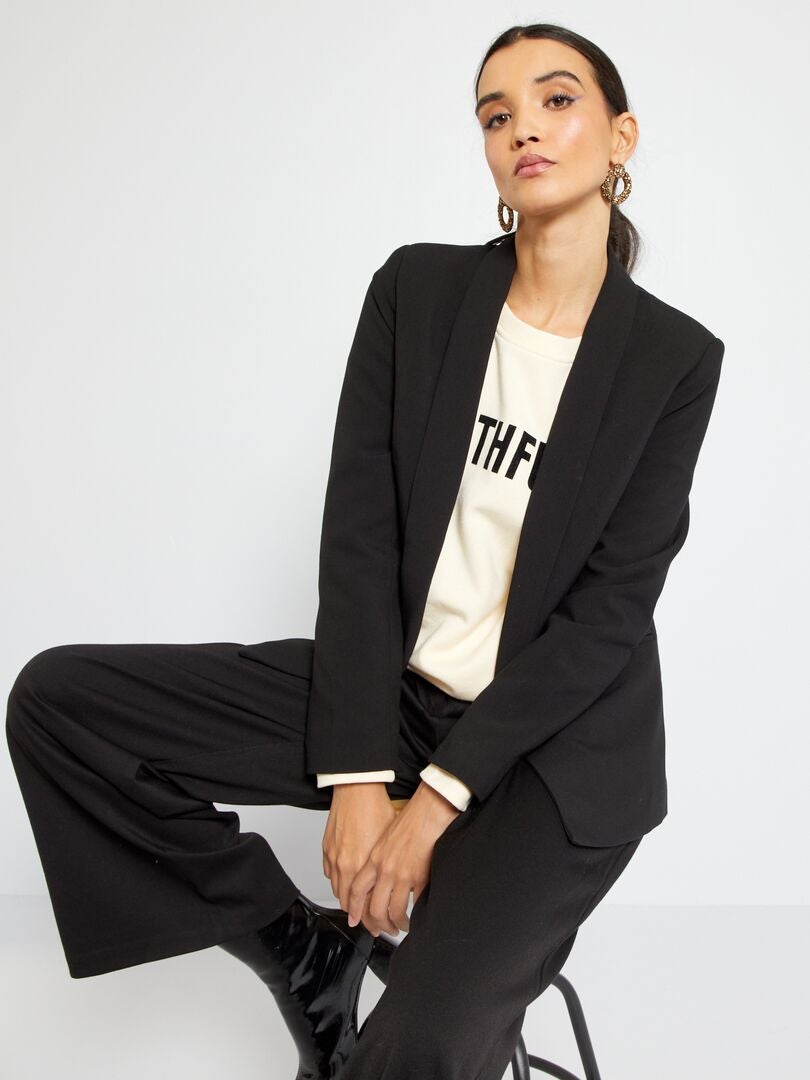 Blazer midi - Preto