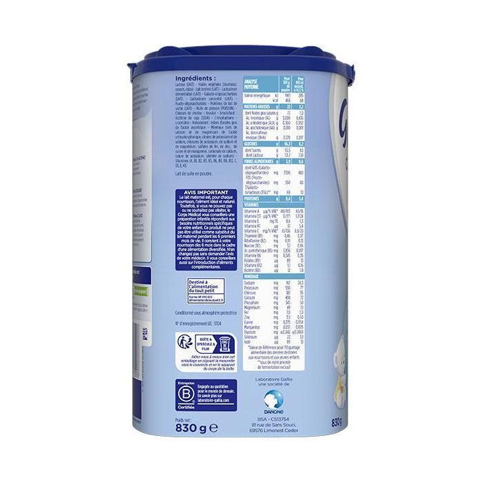 Leite Gallia Calisma Estágio 2 830g