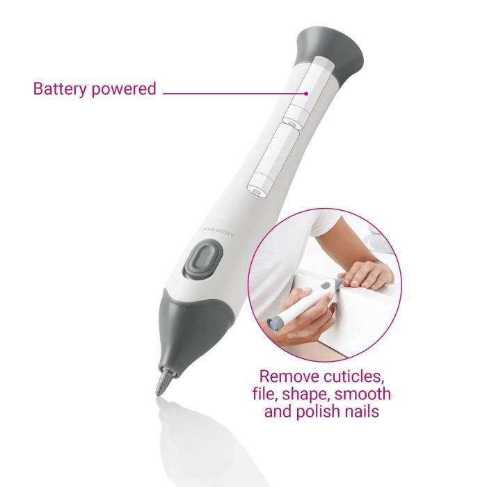 Kit de manicura y pedicura - MEDISANA MP 810 - Eliminación de cutículas y cuidado de uñas - 5 accesorios