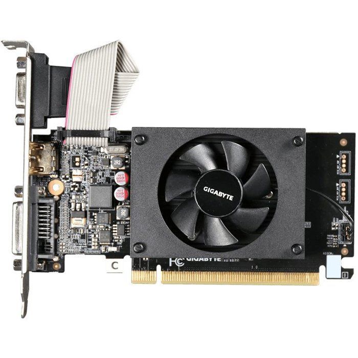 GIGABYTE - GT 710 - Carte graphique - NVIDIA D3 - 2 Go - Série 2GL 2.0