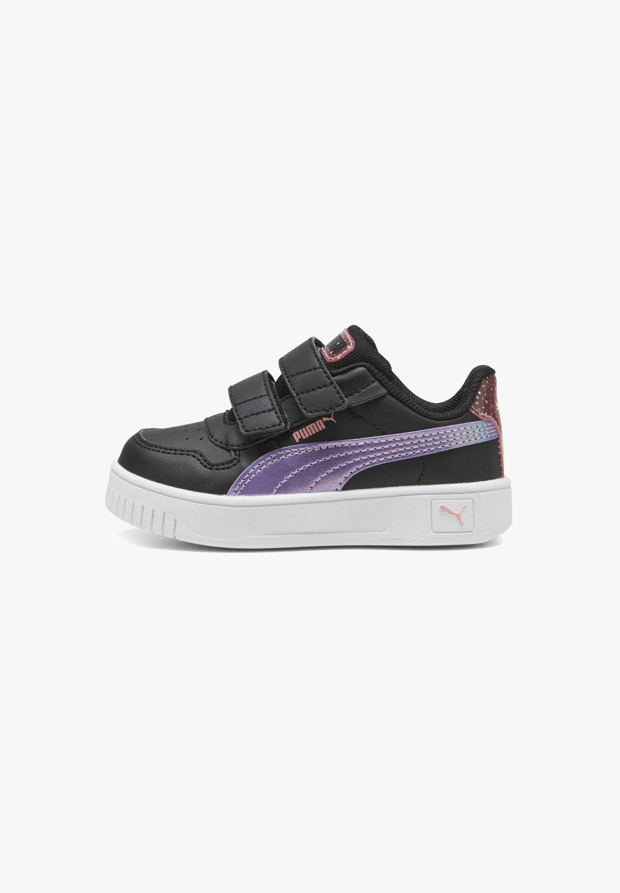Puma CARINA STREET BLURRY DREAMS - Dječje cipele - crna lavanda alert ružičasta voćna
