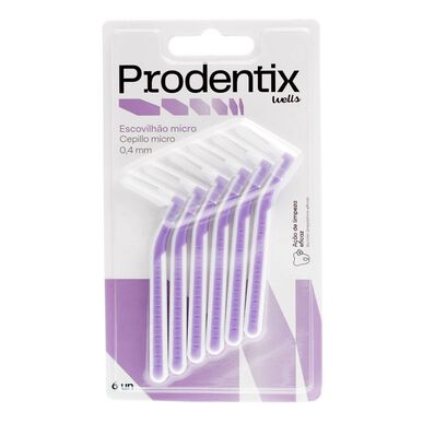 Prodentix Wells Micro 0,4 mm interdentalna četkica, Prodentix sredstvo za uklanjanje oralnog biofilma, 6 komada.