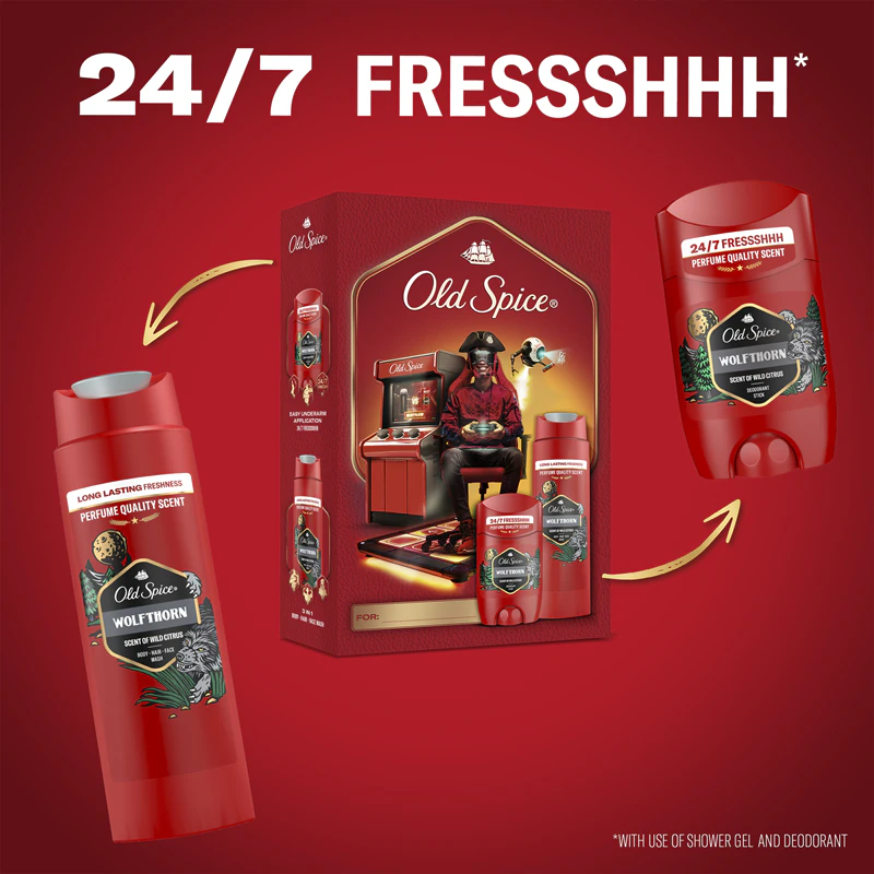 Old Spice Wolfthorn Gamer-Geschenkset für Männer