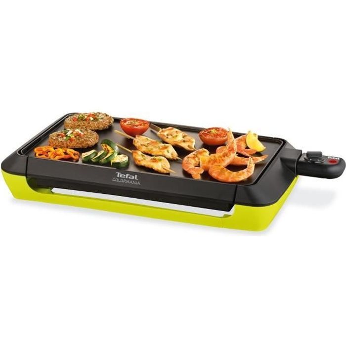 Piastra elettrica TEFAL CB660301 Colormania, potenza 2000W, termostato regolabile, per 6-8 persone, rivestimento antiaderente.