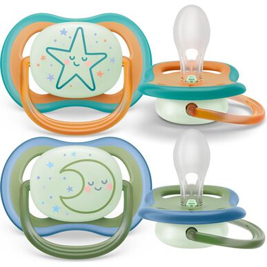Philips Avent Chuchas Ultra Air  18M Noturno      2 un 2 un