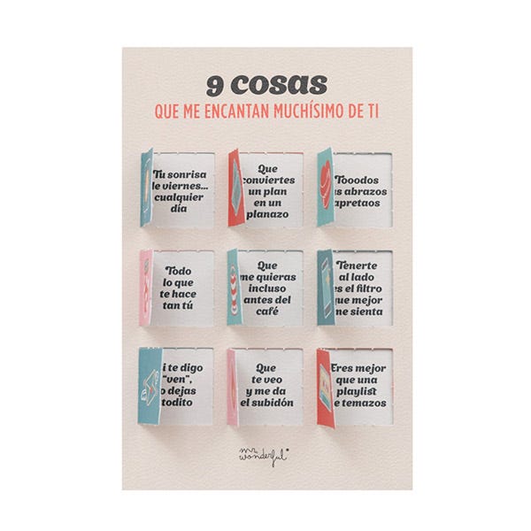 9 dolog, amit szeretek benned, kártya | 1 egység
