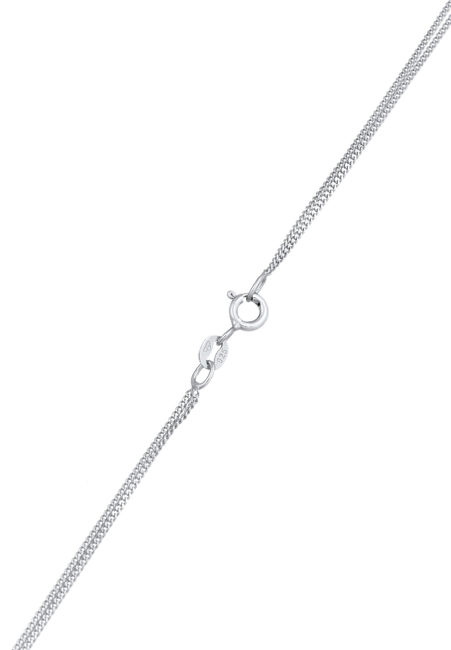 Elli SPARKLING STACK - MET SWAROVSKI® KRISTALLEN - Halsketting - zilverkleurig