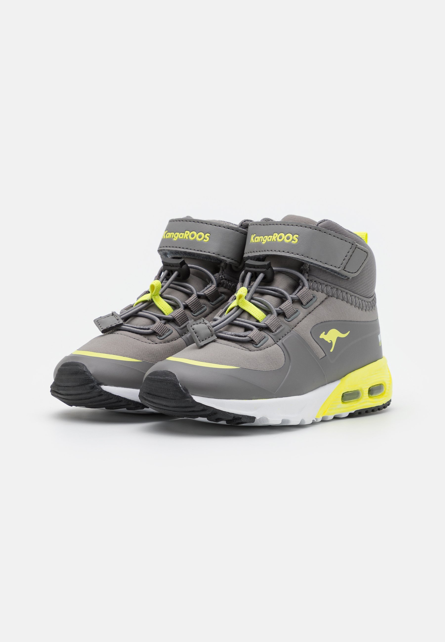 KangaROOS HYDRO UNISEX - Hoge sneakers - Ultimate Grey/Limetje